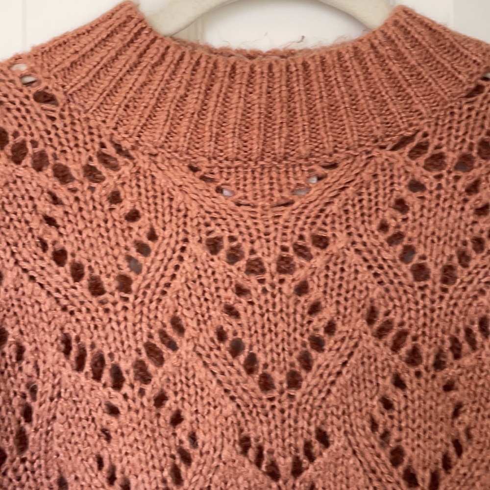 Cotton Candy LA knit cozy π peachy sweater - Picture 3 of 8